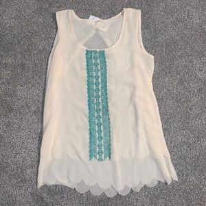 Blu pepper sheer top medium nwt